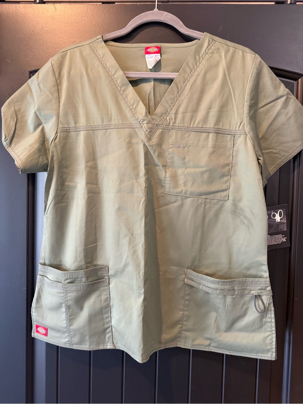 Dickies Generation Flex Scrub Top | Olive Green | Stretch | Size L